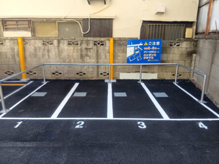 通行禁止道路の看板を設置いたしました